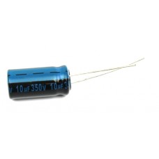Electrolytic Capacitor; 10uF; 350V; Ø0.394x0.827Inch; Ø10x21mm; 3.2R