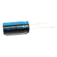 Electrolytic Capacitor; 4700uF; 25V; Ø0.433x1.26Inch; Ø11x32mm; 0R25;105ºC