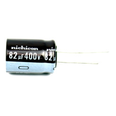 Electrolytic Capacitor; 82uF; 400V; Ø0.707x0.984Inch Ø18x25mm