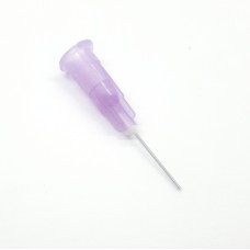 Needle steel; Size 12mm; Straight; Ø0.30mm; Ø0.55mm; Mounting Luer Lock