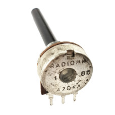 Potentiometer; Single-Turn; 470K Ohm; ±20%; 0.4W; Linear; Rotary; Plastic Shaft; THT;