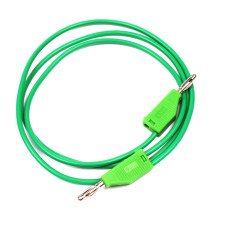 Test Lead, 4mm Banana Plug to 4mm Banana Plug, Green 1 m