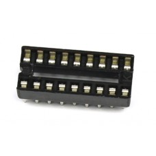 IC & Component Socket, DIP Socket, 18, 2.54 mm, 7.62 mm