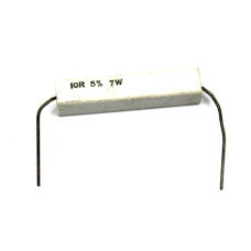 Resistor wire-wound ceramic case; 10R; 7W; ±5%;
