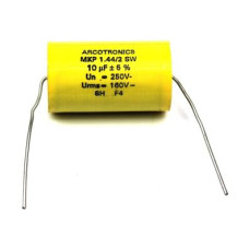 Electrolytic Capacitor; 10uF; 250V; Ø0.827x1.417Inch; Ø21x36mm; 0.07R