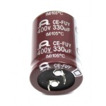 Electrolytic Capacitor; 330uF; 400V; Ø1.181x1.614Inch; Ø30x41mm 