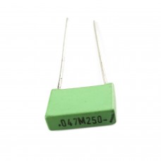 Film Capacitor; Polyester; 0u047F; 47nF; 250V; 0.472x0.118x0.315Inch; 12x3x8mm;