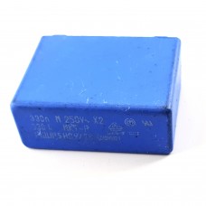 Film Capacitor; Polyester; X2; 0u33F; 33nF; 250V; 0.984x0.354x0.709Inch; 25x9x18mm;