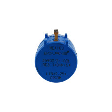 Potentiometer; Multi Turn; 1K Ohm; ±10%; 2W; Linear; Rotary; Metal Shaft; Wire/Panel;