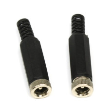 DC power plug, male, 5.5 / 2.5mm, 5.5mm, 2.5mm for cable