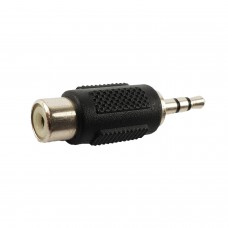 Plug Jack 3.5 stereo Male to Adapter Plug RCA Female - Black
