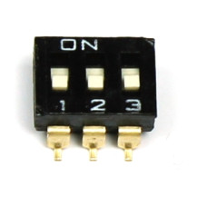 SWITCH, DIP-SWITCH, Poles number:3, ON-OFF, 100Mohm