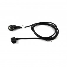 Power cable 2.0m, black - Schuko (IEC C13 (3 pinos) ) 90º