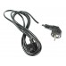 Power cable 2.0m, black - Schuko (IEC C13 (3 pinos) ) 90º