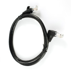Network Cable RJ45 CAT5e UTP Black 90º 1m 