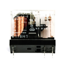 Relay electromagnetic, SPST-NO, Ucoil:24VDC, 16A/250VAC, 30mohm