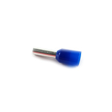 Bootlace ferrule; insulated; copper; Insulation: polyamide blue; 8mm