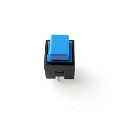 Microswitch, 1-position, SPST-NO, OFF-(ON), 12VDC, 1A, Blue