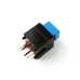 Microswitch, 1-position, SPST-NO, OFF-(ON), 12VDC, 1A, Blue