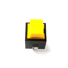 Microswitch, 1-position, SPST-NO, OFF-(ON), 12VDC, 1A, yellow