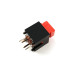 Microswitch, 1-position, SPST-NO, OFF-(ON), 12VDC, 1A, Red