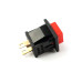 Microswitch, 1-position, panel, SPST-NC, ON-(OFF), 24VDC, 1A, Red