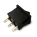 RSM102A2C3BK ROCKER; 2-position; SPDT; ON-ON; 3A/250VAC; black