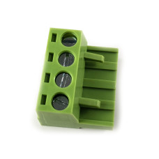 Pluggable terminal block, plug, female, 5.08mm, straight, ways:4 to wire