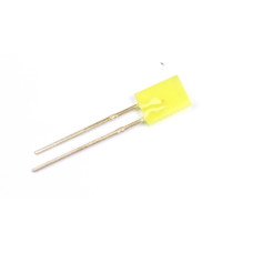 Rectangular LED 5x2mm yellow 2-8mcd