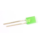Rectangular LED 5x2mm green 2-8 mcd 