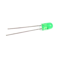 Flashing LED, Green, 5mm, 30 mcd