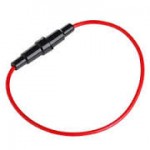 Fuse holder for 5x20mm wired fuses