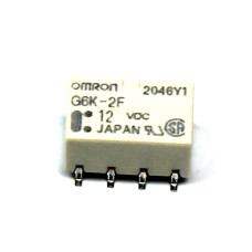 12VDC Relay: electromagnetic; DPDT; Ucoil:12VDC; 0.3A/125VAC; 1A/30VDC