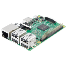 Raspberry Pi 3 Model B, Quad Core 1.2GHz CPU, 1GB RAM, WiFi/BLE, 40 GPIO Pins