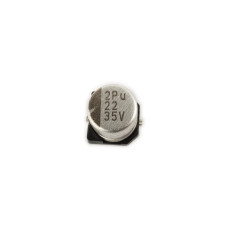 Electrolytic Capacitor; SMD; 22uF; 35V; Ø0,244x0,204Inch; Ø6,2x5,2mm