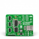 Microchip's ENC28J60 is a 28-pin, 10BASE-T stand alone Ethernet Controller with an on-board MAC & PHY, 8 Kbytes of Buffer RAM and SPI serial interface