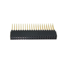 40-pin (2x20); Female; 2.54mm; soldering bar on pcb