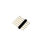 6-pin (1x6); male; tall Pin Header; 2.54mm; soldering bar on pcb