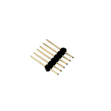 6-pin (1x6); male; tall Pin Header; 2.54mm; soldering bar on pcb