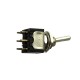 Switch; Panel; 2-States; ON-PULSE; 250VAC / 3A; 125VAC / 6A; 6 Pins; Black;