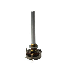 Potentiometer; Single-Turn; 500 Ohm; Linear; Rotary; Metal Shaft; Wire/Panel; 