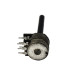 Potentiometer; Dual-Gang; 4K7 Ohm; Single Turn; Linear; Rotary; Plastic Shaft; THT; 
