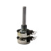 Potentiometer; Dual-Gang; 47K Ohm; Single Turn; Linear; Rotary; Metal Shaft; THT; 