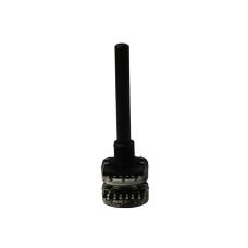 Potentiometer; Dual-Gang; 22K Ohm; Single Turn; Linear; Rotary; Plastic Shaft; THT; 