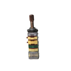 Potentiometer; Auto Radio; Single-Turn; 220K Ohm; Linear; Rotary; Metal Shaft; THT; With 2 Switch; Potentiometer; Auto Radio; Single-Turn; 220K Ohm; Linear; Rotary; Metal Shaft; THT; With 2 Switch;