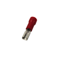 Flat terminal connector; isolated; Red; para cravar; 2.8mm