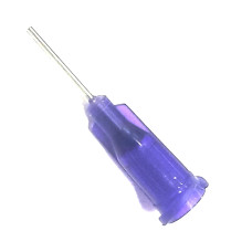 Needle steel; Size 12mm; Straight; Ø0.51mm; Ø0.82mm; Mounting Luer Lock