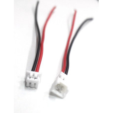 Micro JST PH 1.25 2 PIN MALE FEMALE PLUG CONNECTOR WITH 80mm CABLES 