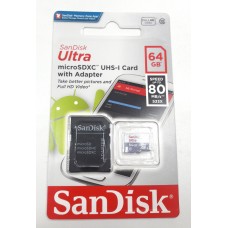 Memory card Micro SD SanDisk64GB class10 - SDSQUNS-064G-GN3MA