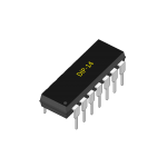  PIC16F684-I/P PIC microcontroller; Memory:3.5kB; SRAM:128B; EEPROM:256B; 20MHz DiP 14